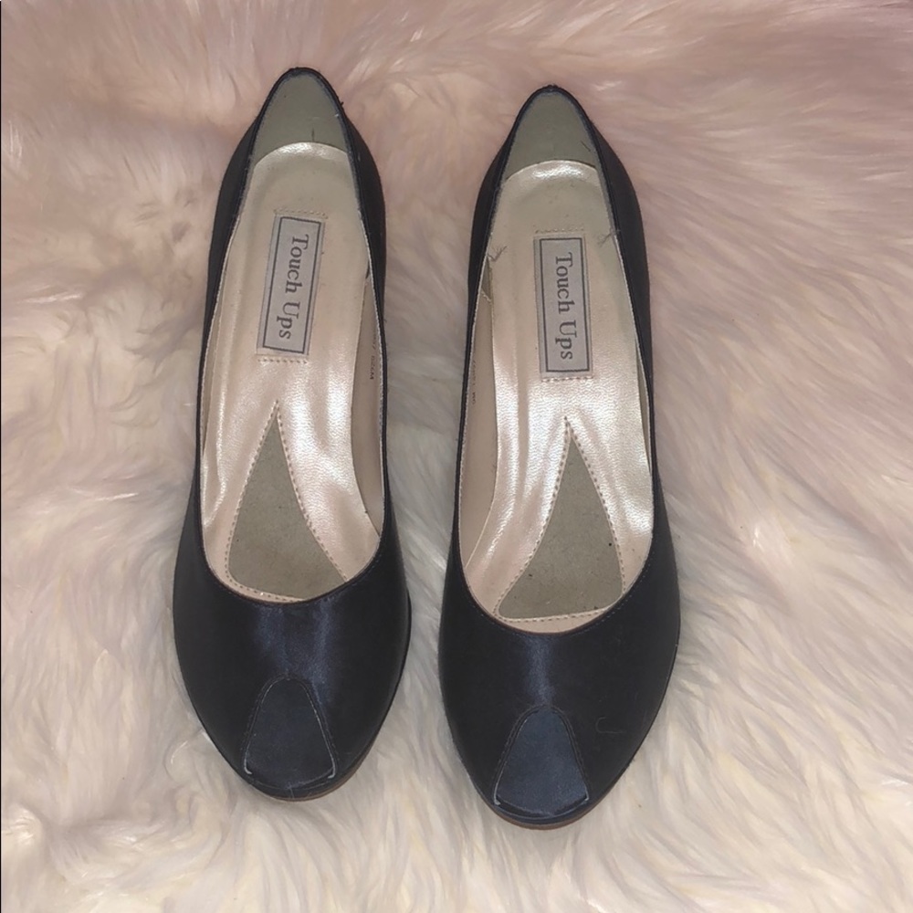 Blue Satin Shoes